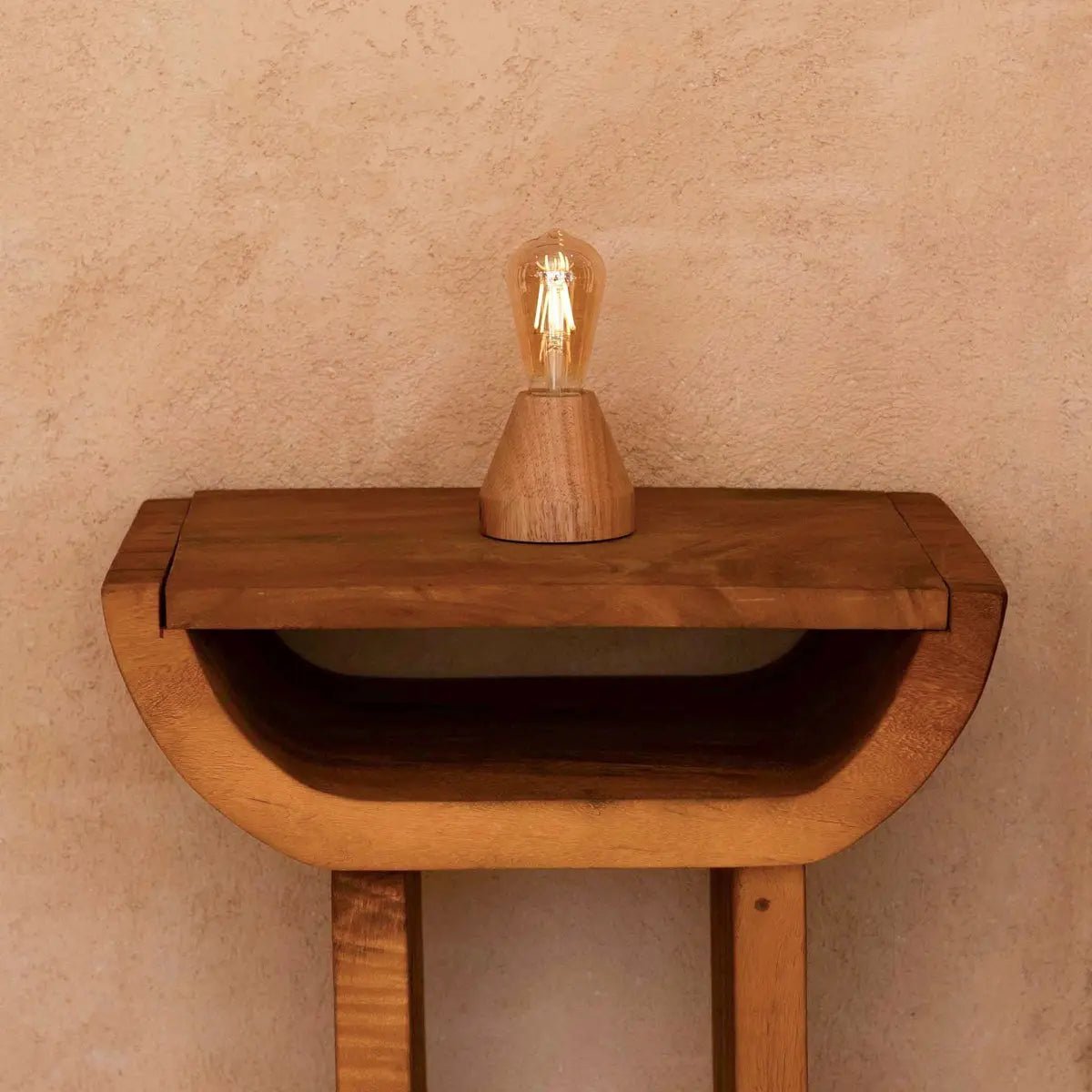 Tavellio-Amsterdam - Zavi lichtbruine oplaadbare LED-tafellamp | Dimbaar en draagbaar | Batterijduur van 80 uur