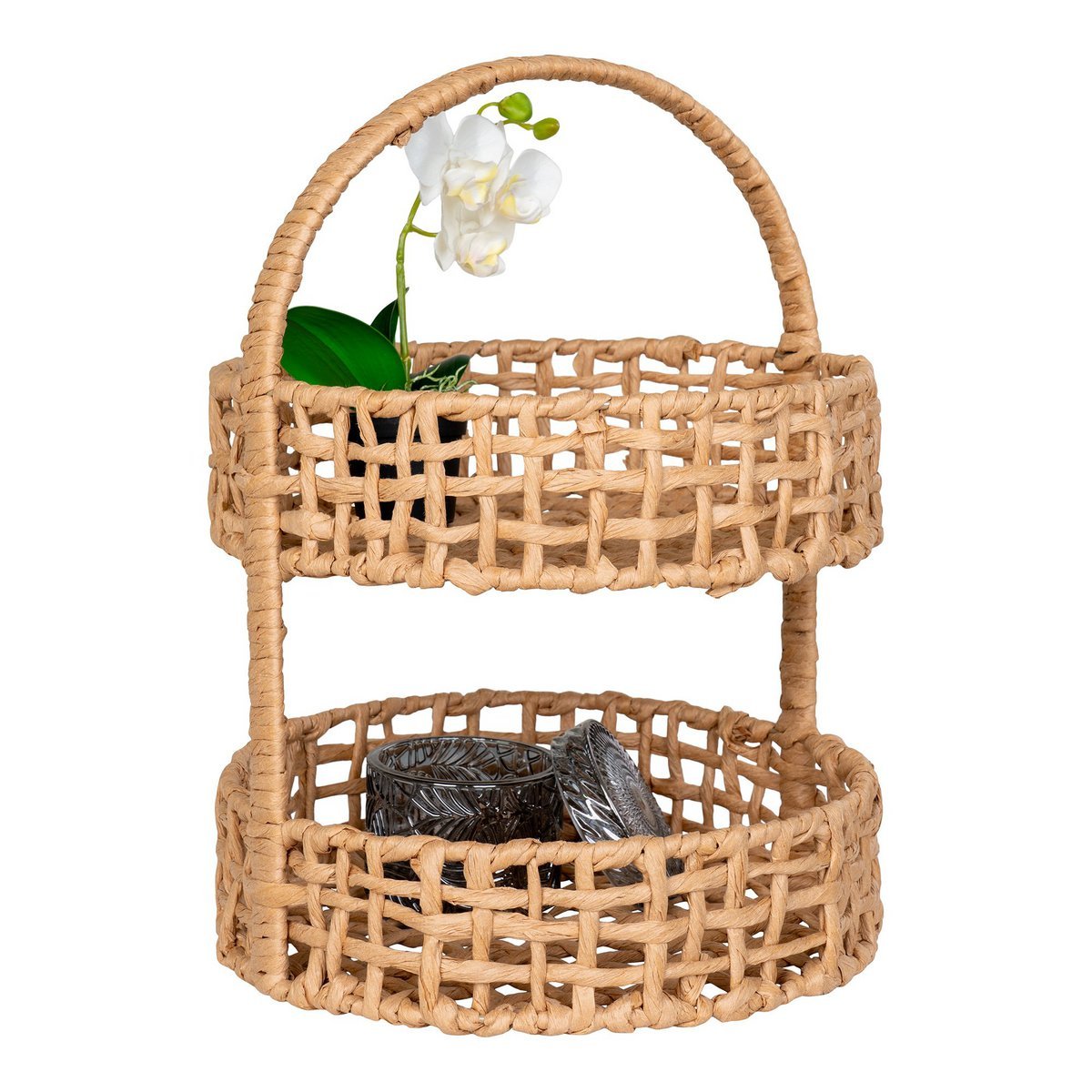 House Nordic - Anadia Tray - Dienblad, papier, naturel, ø29x39 cm