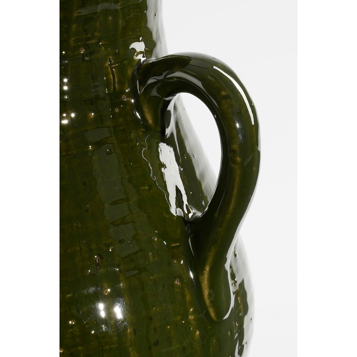 Mica Decorations - Elena Vaas - L29 x B26 x H39 cm - Keramiek - Groen