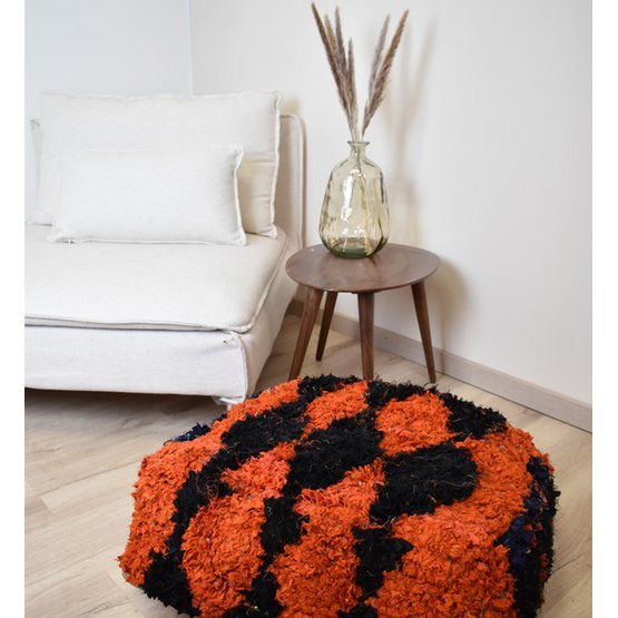 Poufs & Kissen – Marokkanisches Boucharouite-Bodenkissen – K1481
