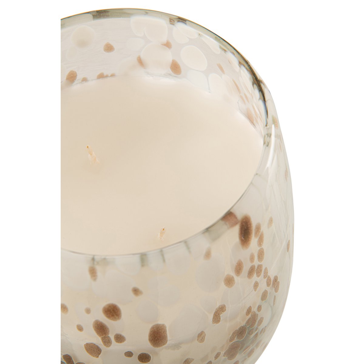 J-Line - Duftkerze Mia - Glas - Weiß/Mix - L