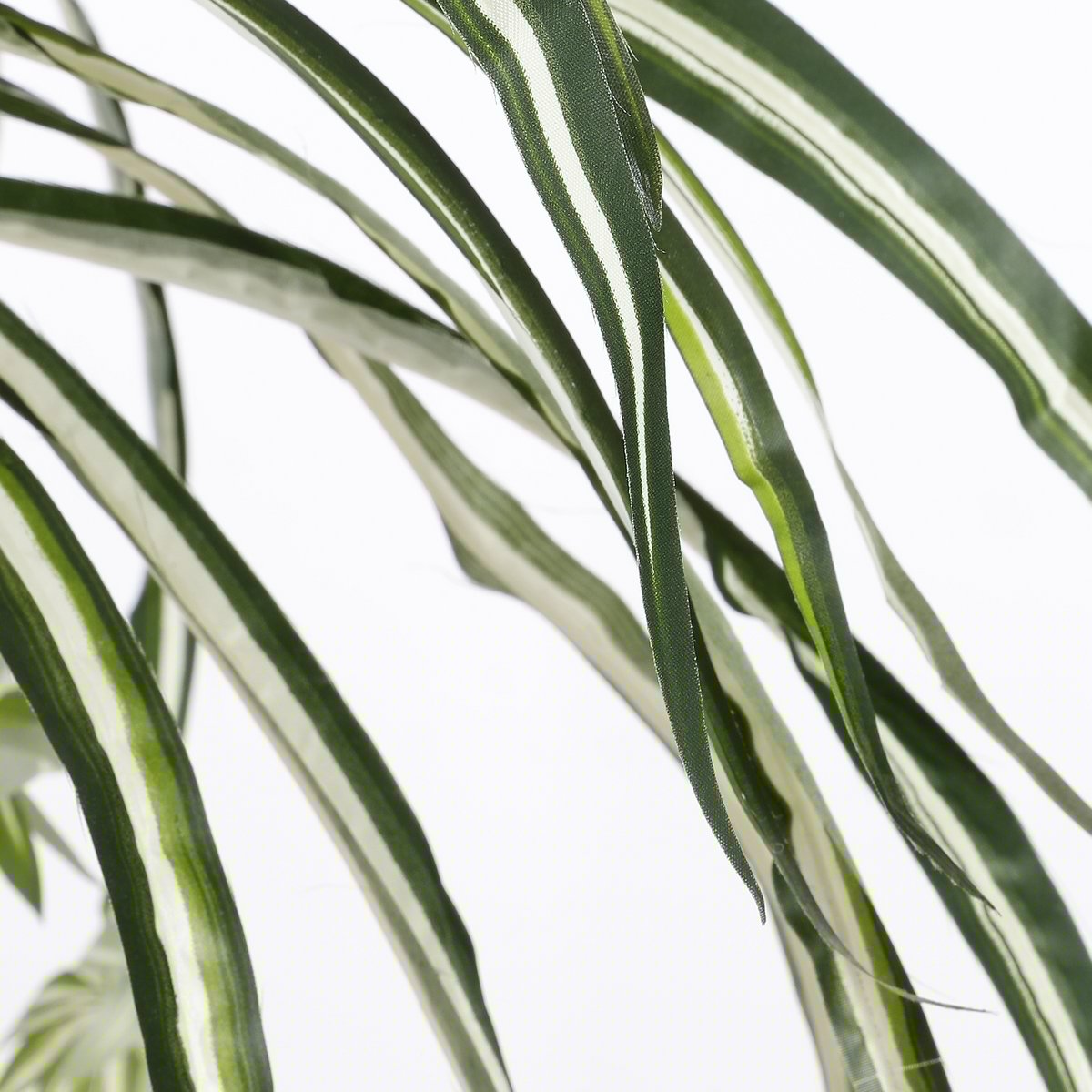 Glimmerdekorationen – Künstliche Chlorophytum-Pflanze im Blumentopf – H45 x Ø45 cm – Grün