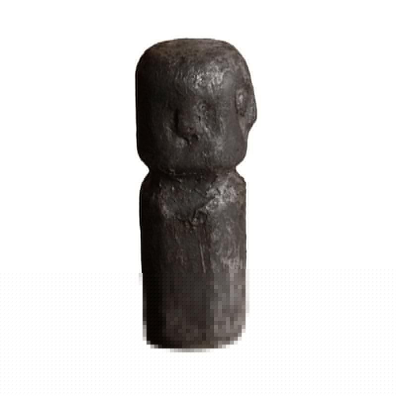 Pole to Pole - Keramik-Sumba-Statue S Schwarz (6er-Set)