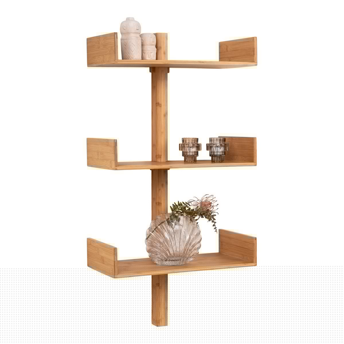 House Nordic - Villa Shelf - Wandplank, bamboe, naturel 50x102 cm