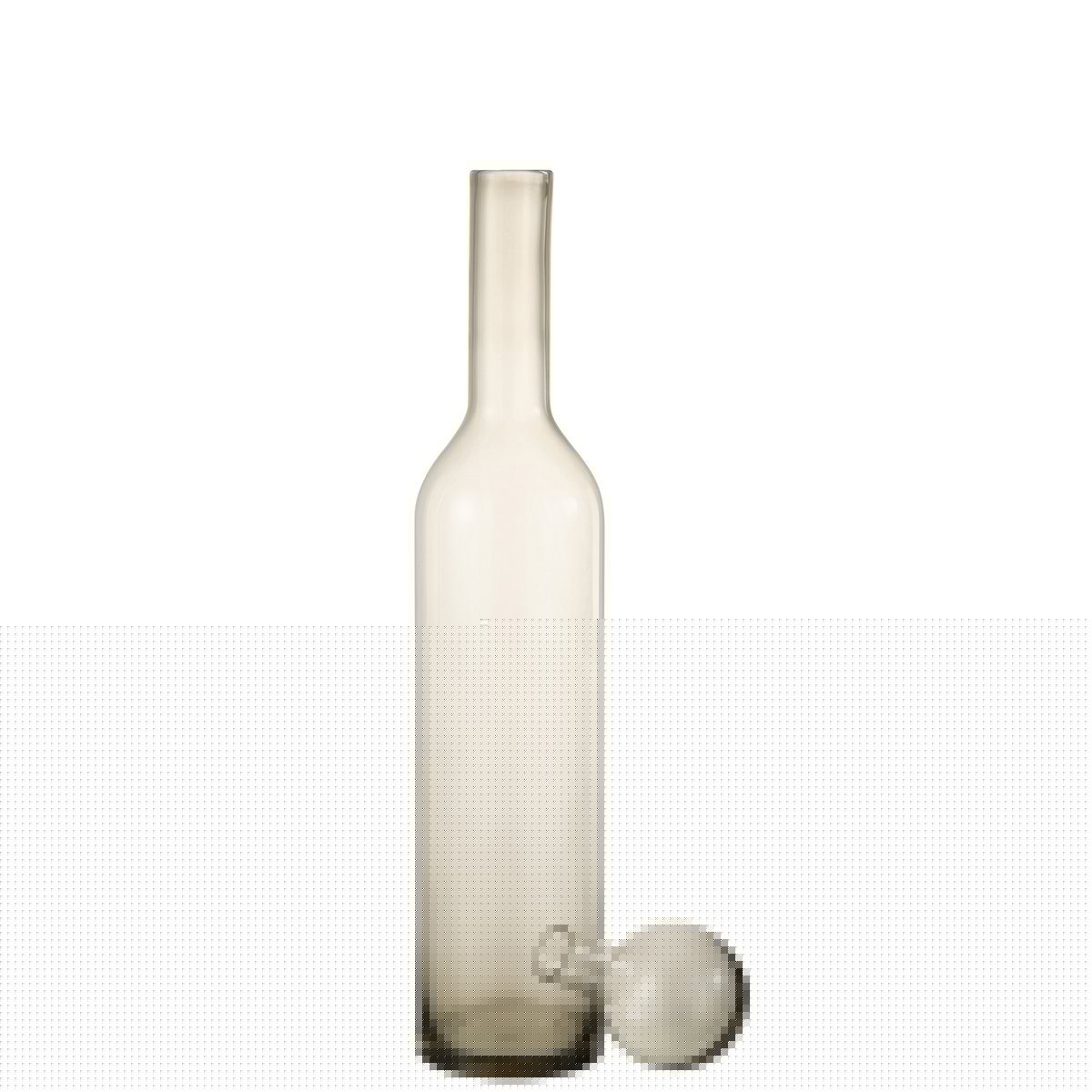 J-Line - Deco Norma Flasche - Glas - Grau - L
