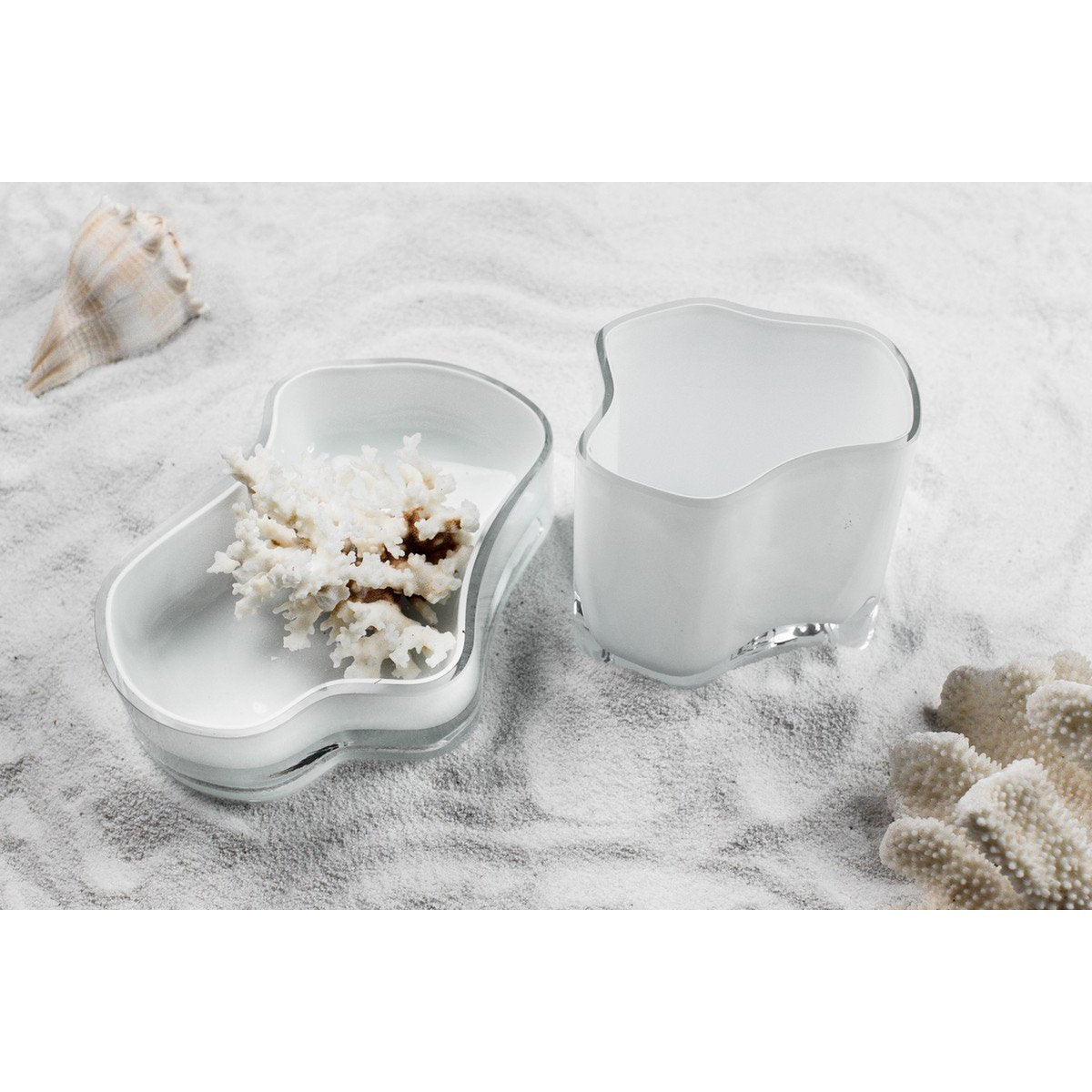 Element Accessories - Nieuw modern design grote kom of bord, geïnspireerd op CORAL en Aalto, COR08WH