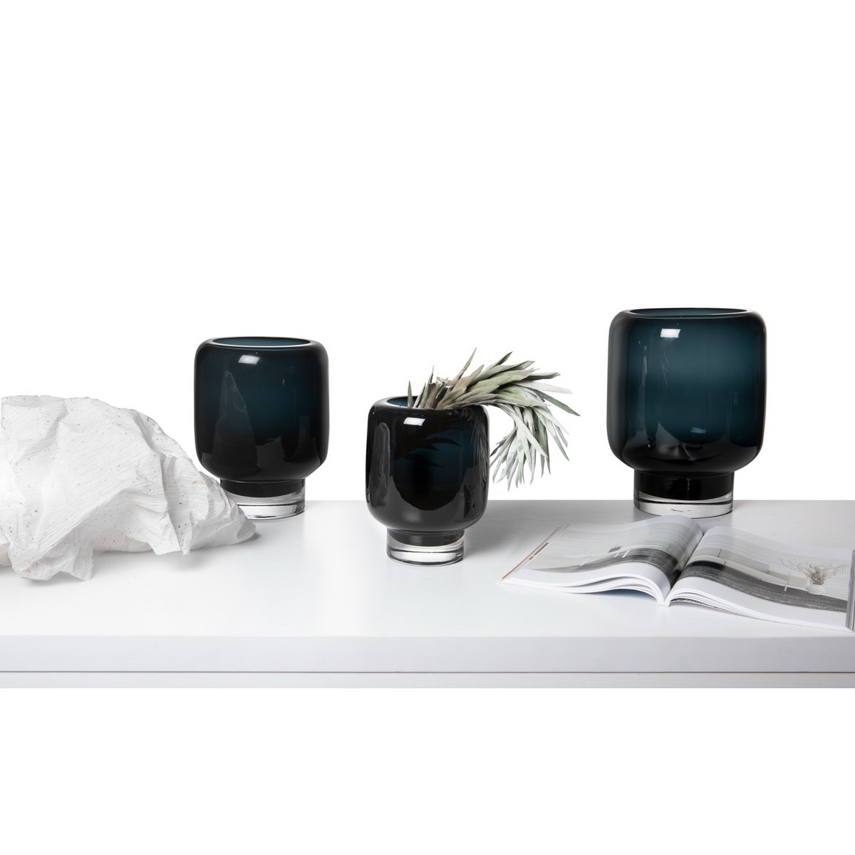 Element Accessories - Vaas modern klassiek van dik puur hoogwaardig glas, serie: ZADAR