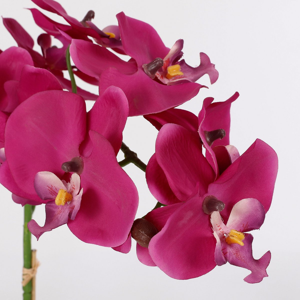 Glimmerdekorationen – Künstliche Phalaenopsis-Pflanze im Blumentopf Tusca – H60 x Ø16 cm – Lila