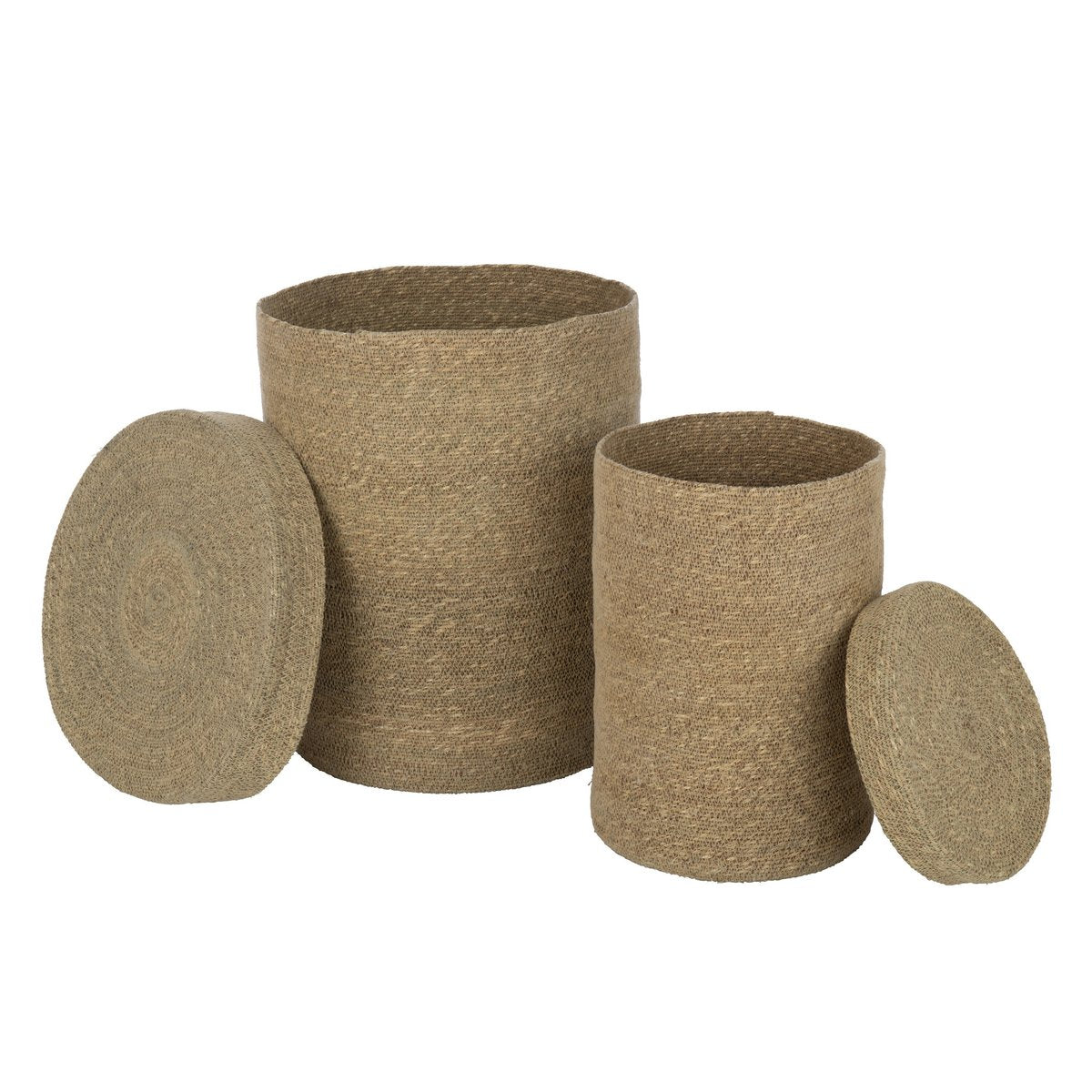 J-Line - Set mit 2 Körben High Marie Seegras Natur