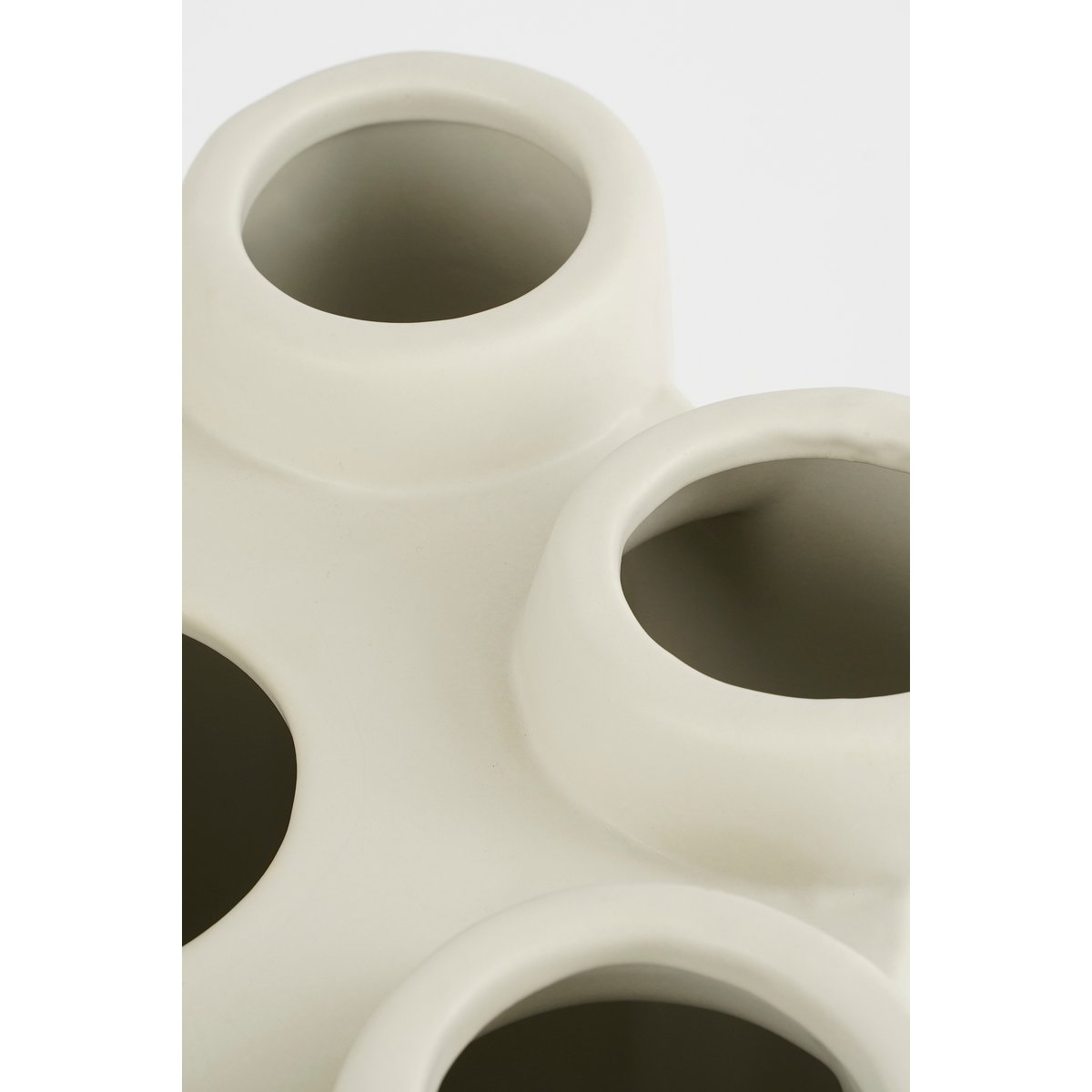 Mica Decorations - Minda Tulpenvaas - H34 x Ø28 cm - Keramiek - Taupe