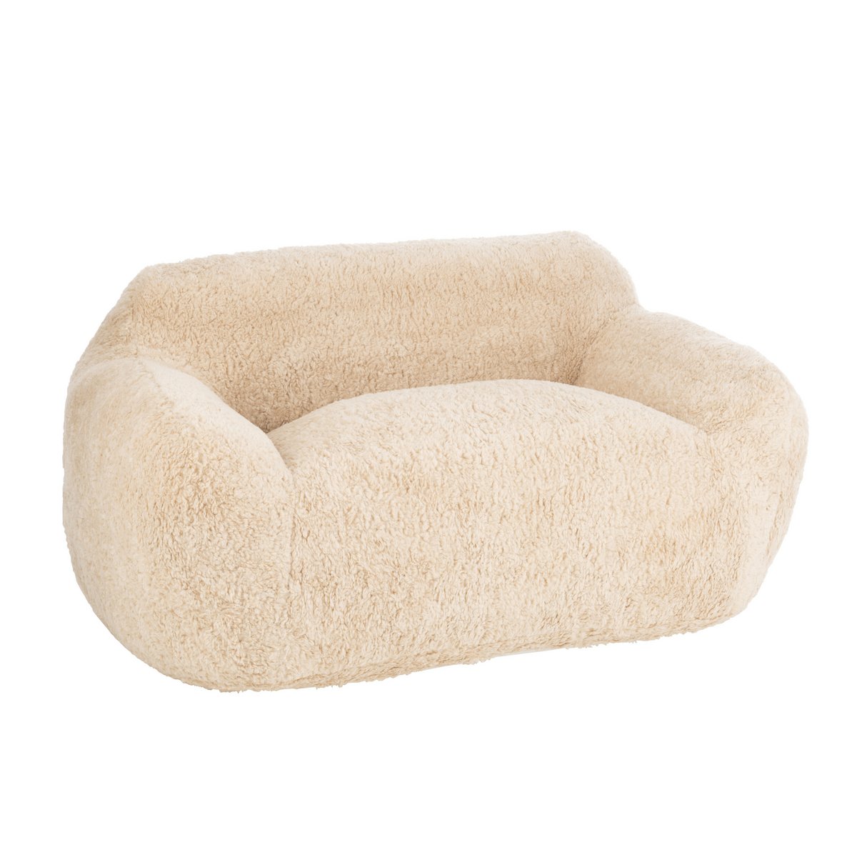 J-Line – Couch Sheep Polyester Creme Groß
