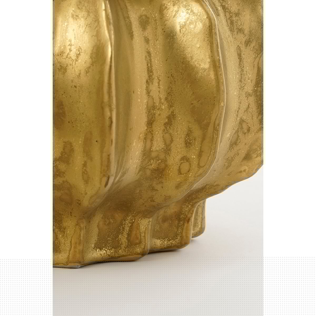 Glimmerdekorationen - Altea Vase - H35 x Ø33 cm - Keramik - Gold