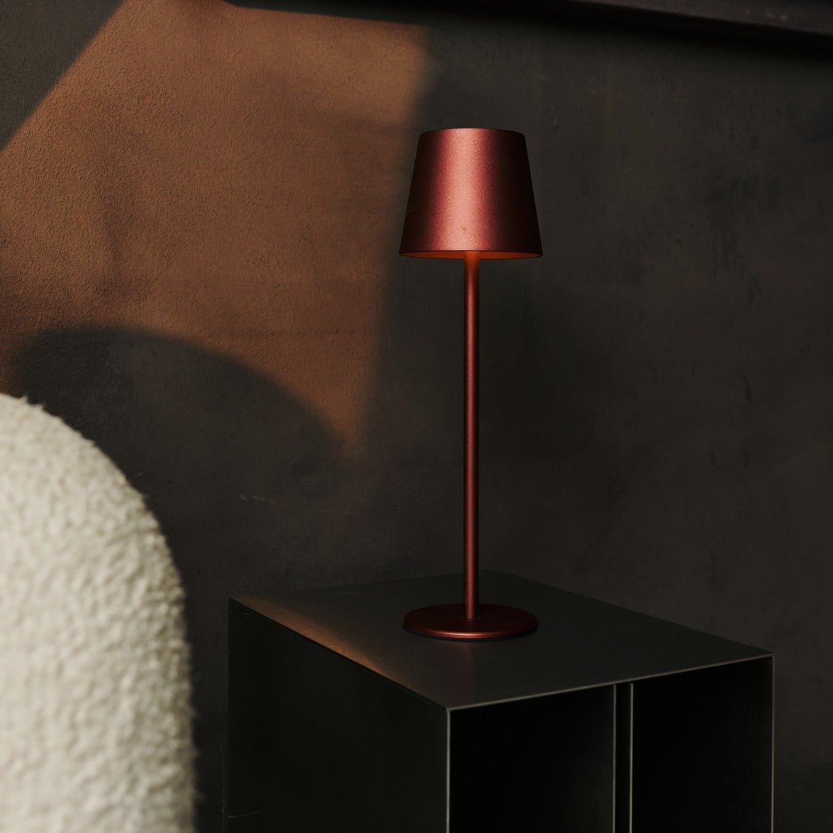 Tavellio-Amsterdam - Jasper Bronze - Draadloze lamp met batterij L metaal, dimable & 3 lichtstadia