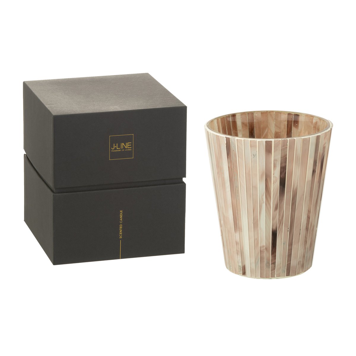 J-Line – Duftkerze Noa Tender Rose – Pink – Groß – 75U