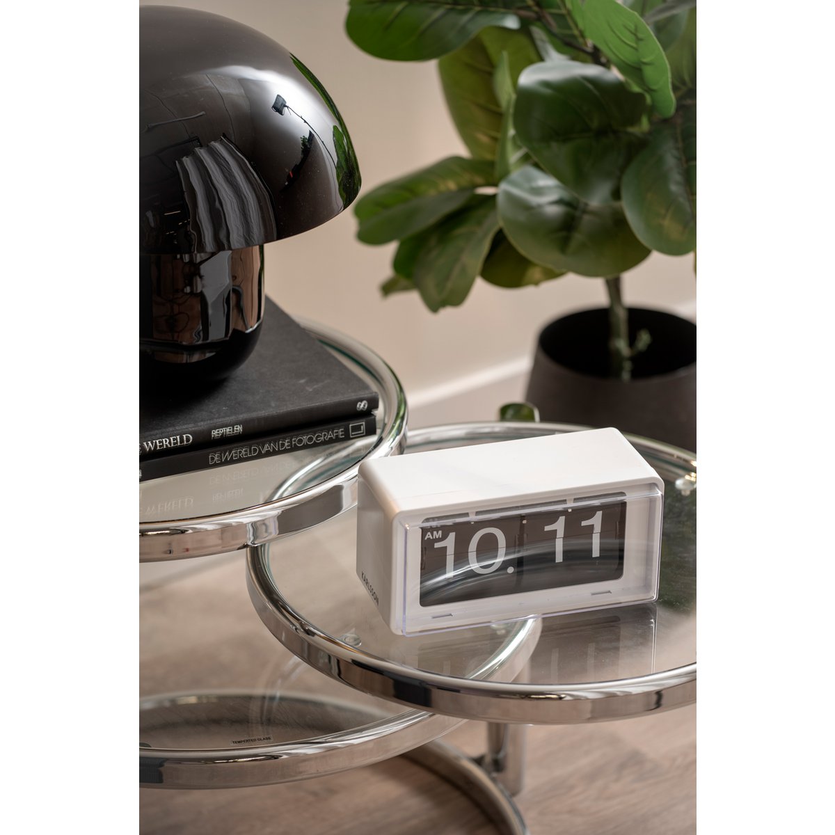 Karlsson - Wand-/tafelklok Retro Boxed Flip