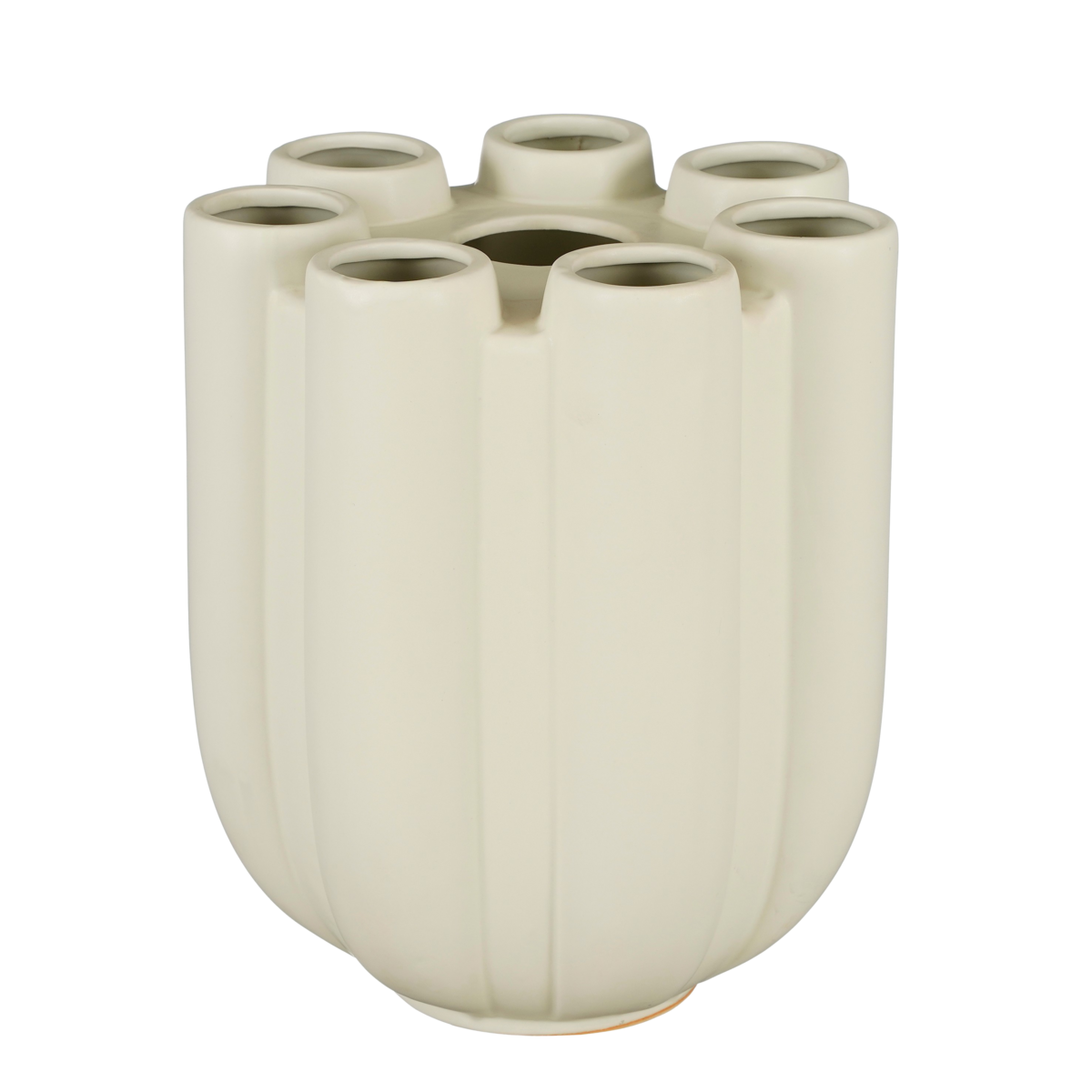 Mica Decorations - Minda Tulpenvaas - H34 x Ø28 cm - Keramiek - Taupe