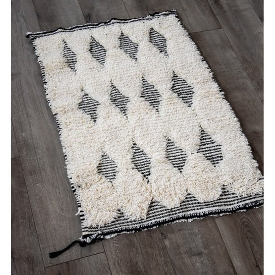 Poufs & Kissen – Fußmatte Berberteppich Diamanten – 1 x 0,6 m – R008