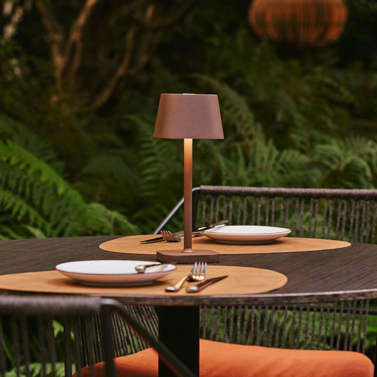 Tavellio-Amsterdam - Ava Mokka Bruin - Oplaadbare tafellamp | Stijlvol, draadloos en dimbaar