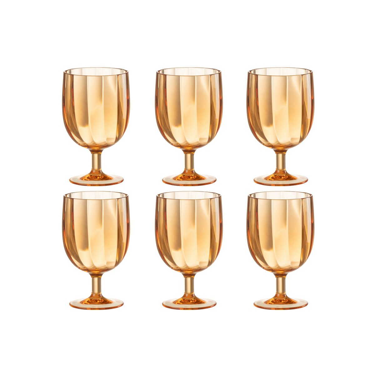 J-Line - Weinglas - Kunststoff - Orange