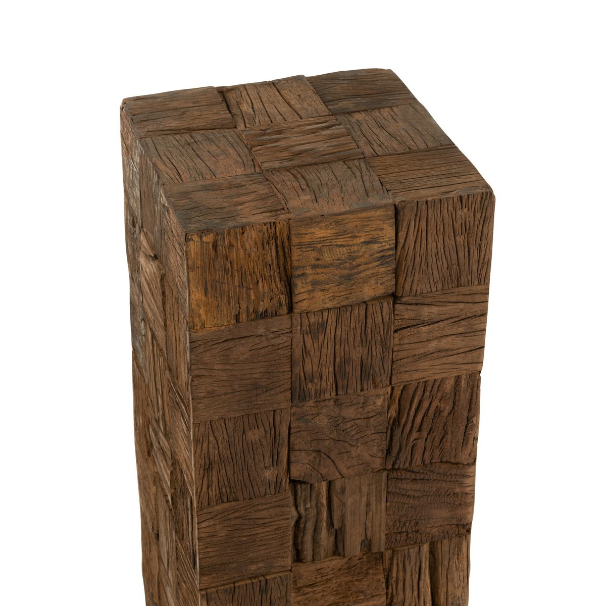 J-Line - sokkel - hout - naturel - large