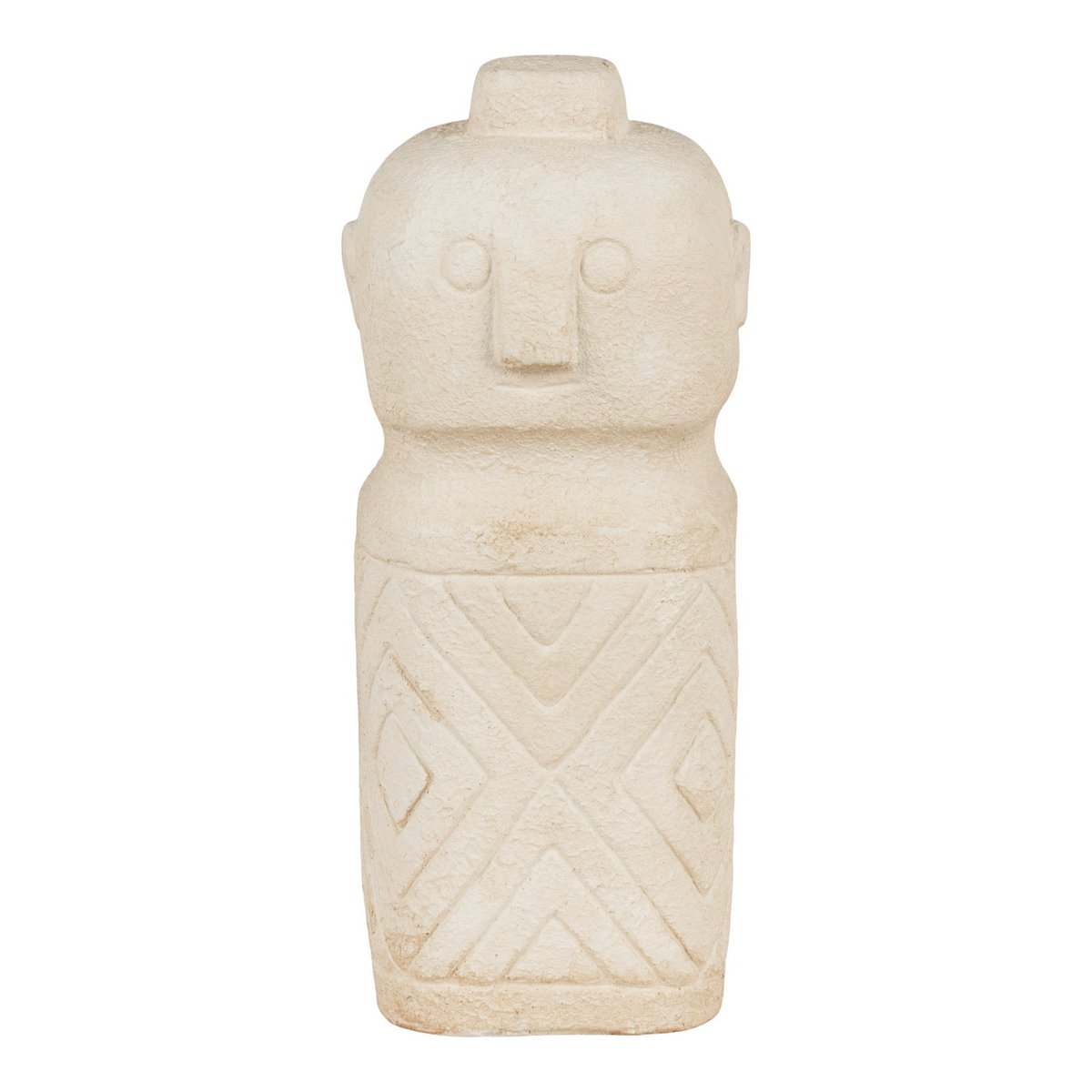 Haus Nordic - Dekoration - Dekoration aus Zement, beige, 6,5x6,5x15 cm