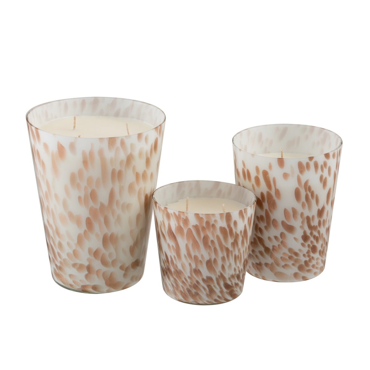 J-Line - Duftkerze - Neon Night - Weiß/Gold - L