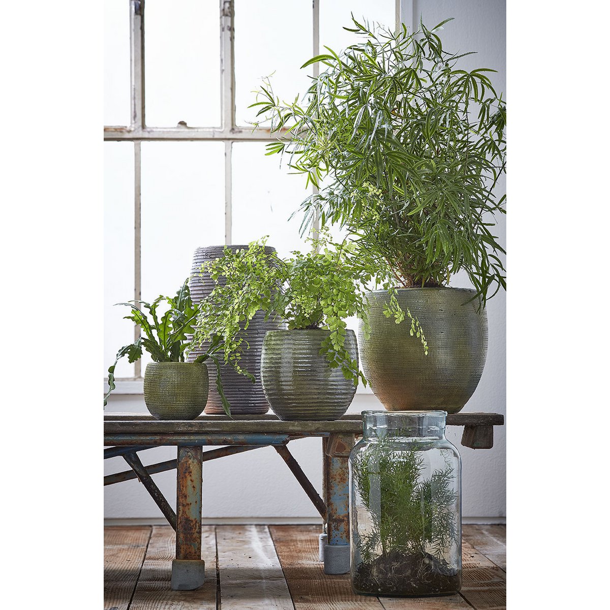 Mica Decorations - Vienne Vaas - H35 x Ø21 cm - Gerecycled Glas - Transparant