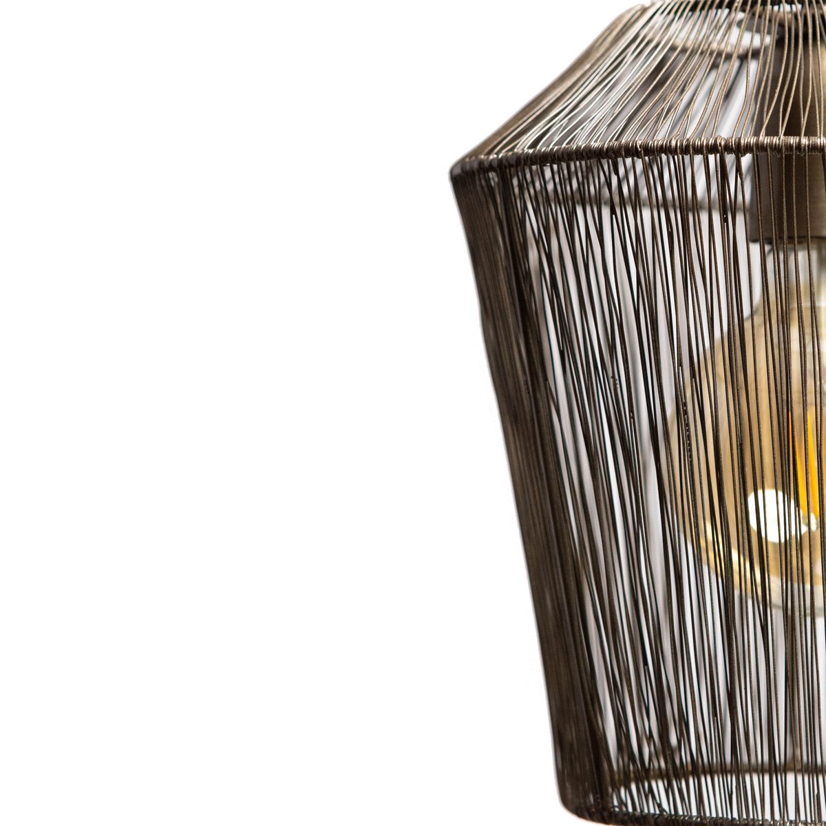 1304 Design - Hanglamp MILA antiek brons Ø33x36cm