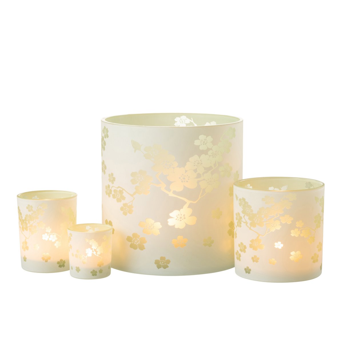 J-Line – Laternenblumen – Glas – Grün – Extra groß