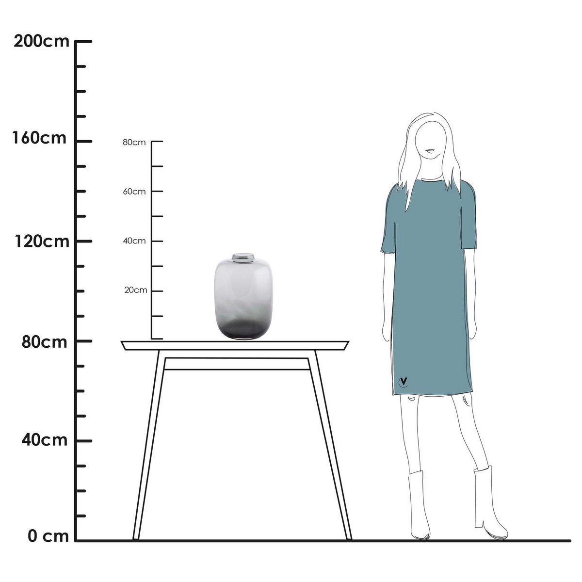 Vase the World - Vaas - Kara/Artic grey