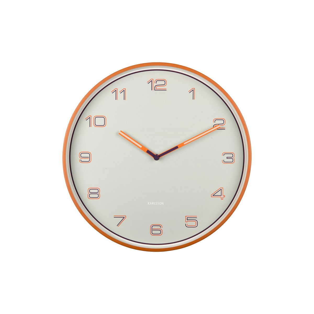 Karlsson - Wandklok bekleed cijfers