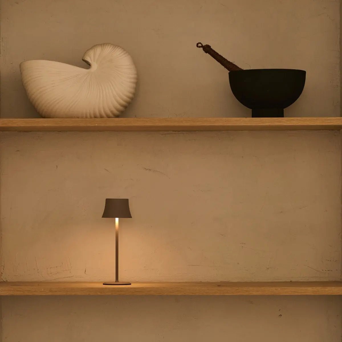 Tavellio-Amsterdam - Willy Mini Koala Bruin Oplaadbare Tafellamp| Dimbaar en draagbaar | Batterijduur van 60 uur