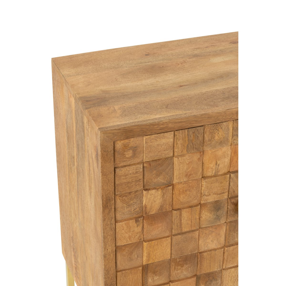 J-Line - Schrank 'Nino' (Gold, Natur)