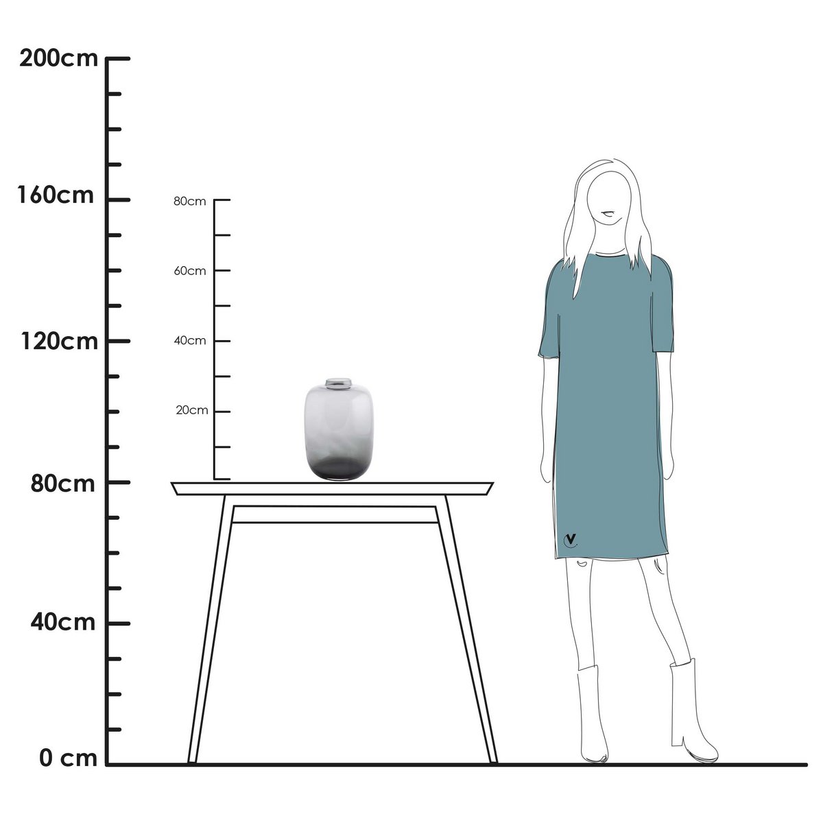 Vase the World - Vaas - Kara/Artic grey