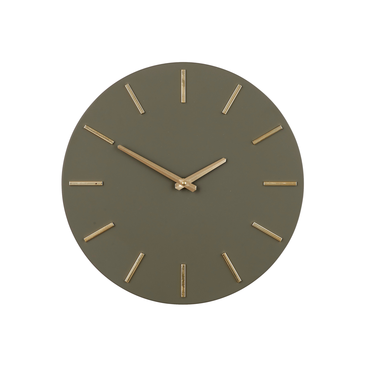 Mica Decorations - Brixen Wanduhr - Ø36 cm - Dunkelgrün