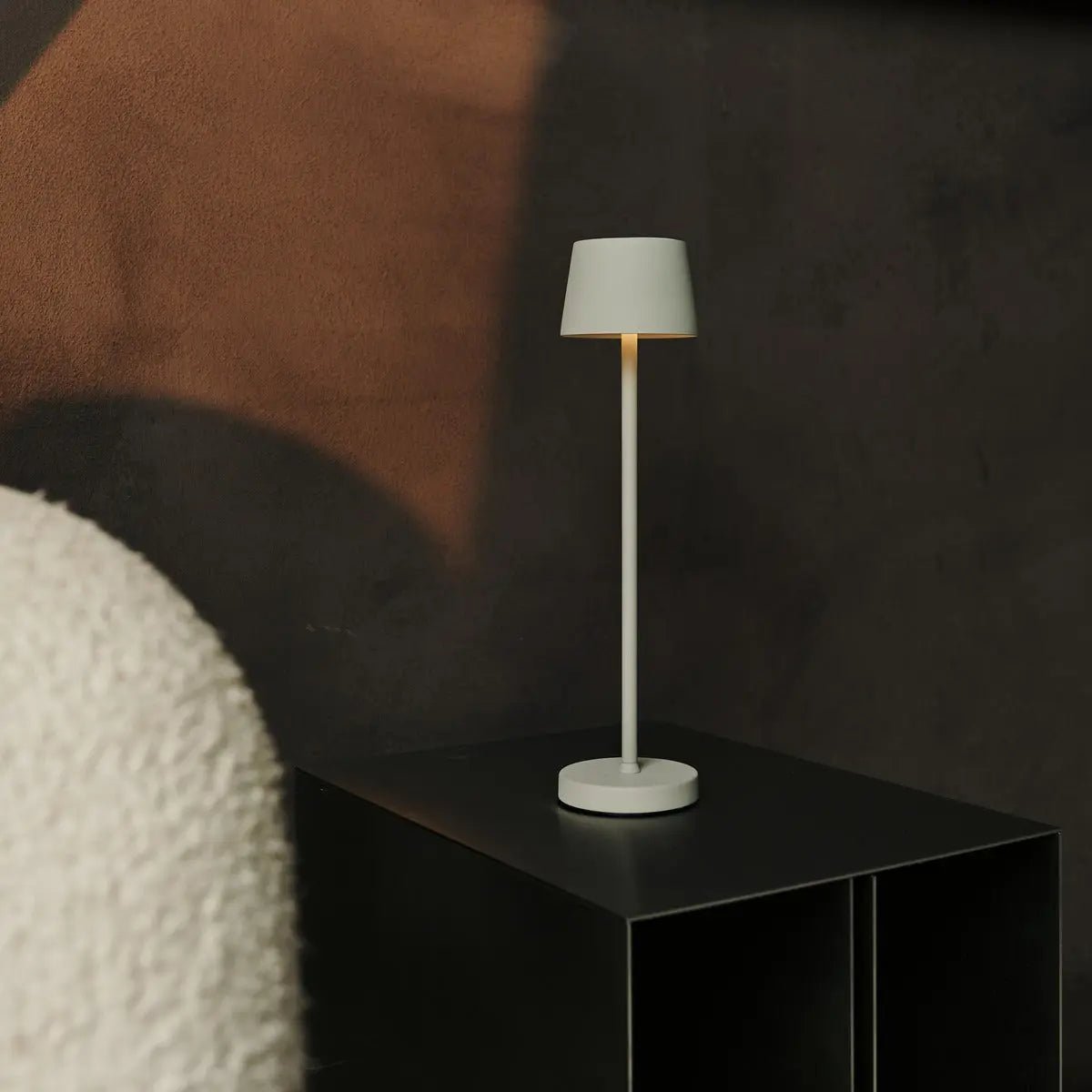 Tavellio-Amsterdam - Vondel Mini Shadow Gray Oplaadbare en draadloze lamp