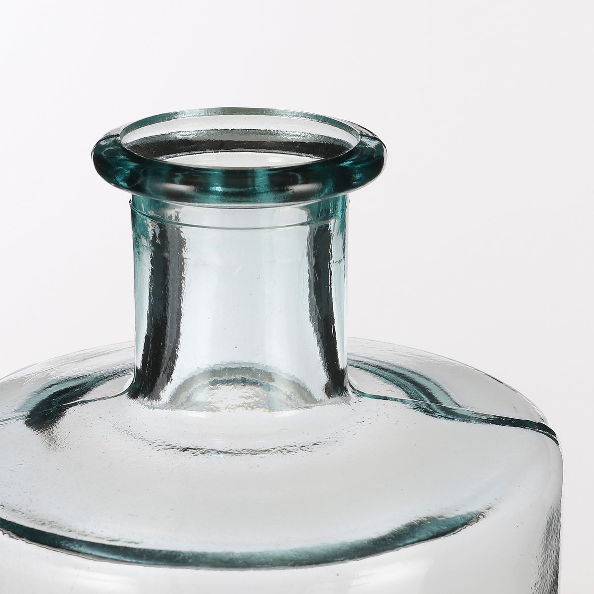 Mica Decorations - Guan Fles Vaas - H40 x Ø15 cm - Gerecycled Glas - Transparant