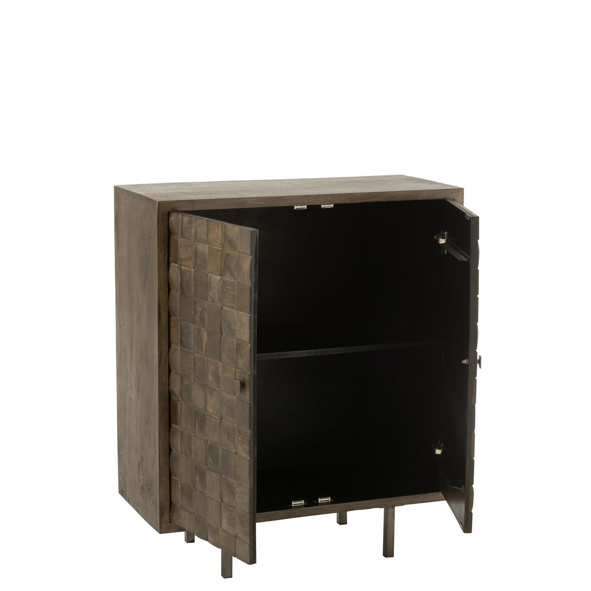 J-Line - Schrank 'Pino' (Holz, Grau)