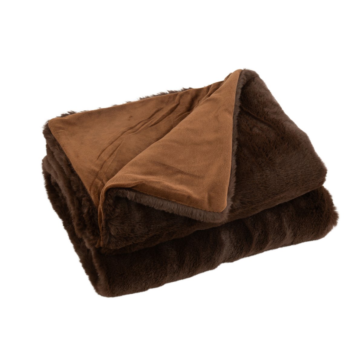 J-Line - Plaid Cutie - Polyester - 180X130cm - Dunkelbraun