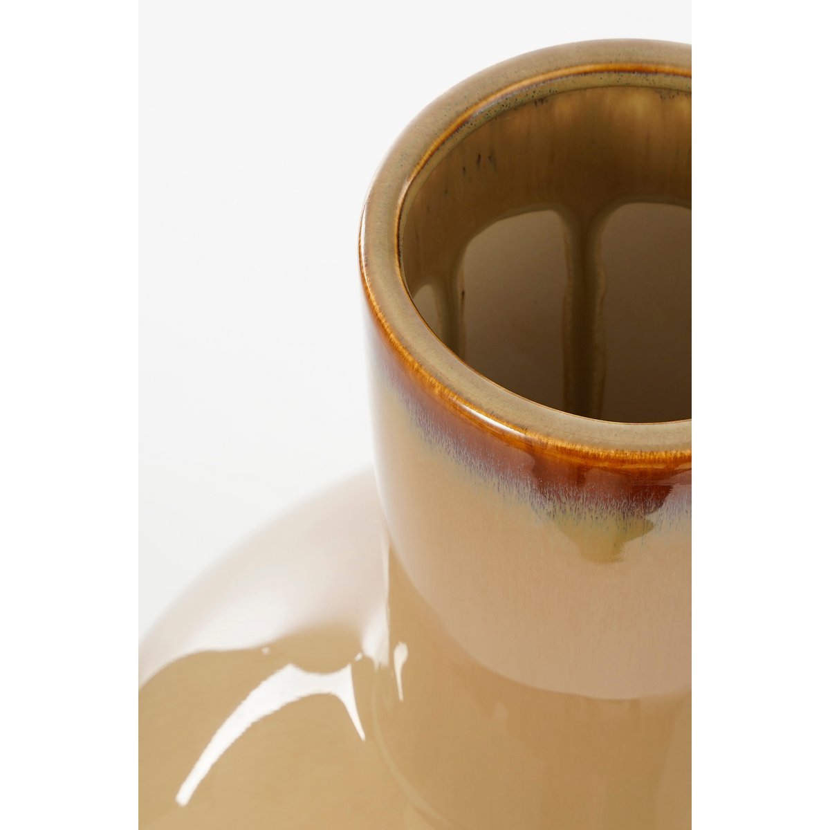 Mica Decorations - Holm Vaas - H52 x Ø34 cm - Keramiek - Crème