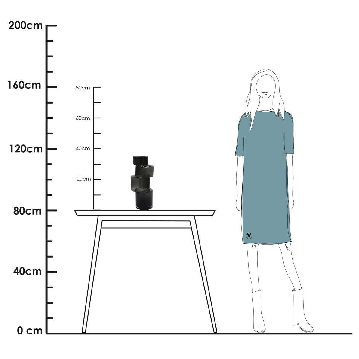 Vase the World - Vaas - Bandon grey