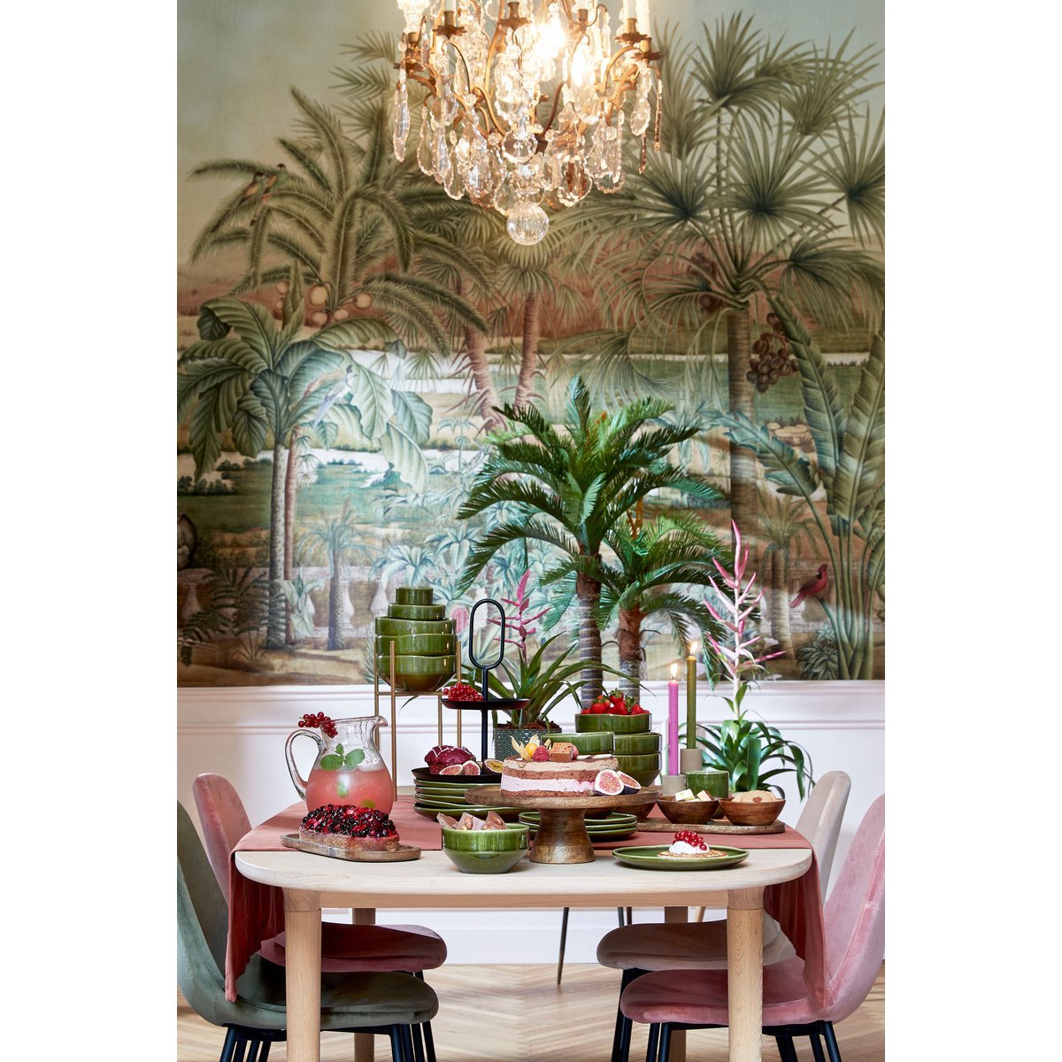 Mica Decorations - Tallo Taartplateau - H10 x Ø30 cm - 100% FSC Mangohout - Donkerbruin