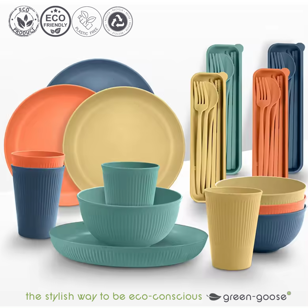 green-goose - Bioplastic Servies - 28-delig