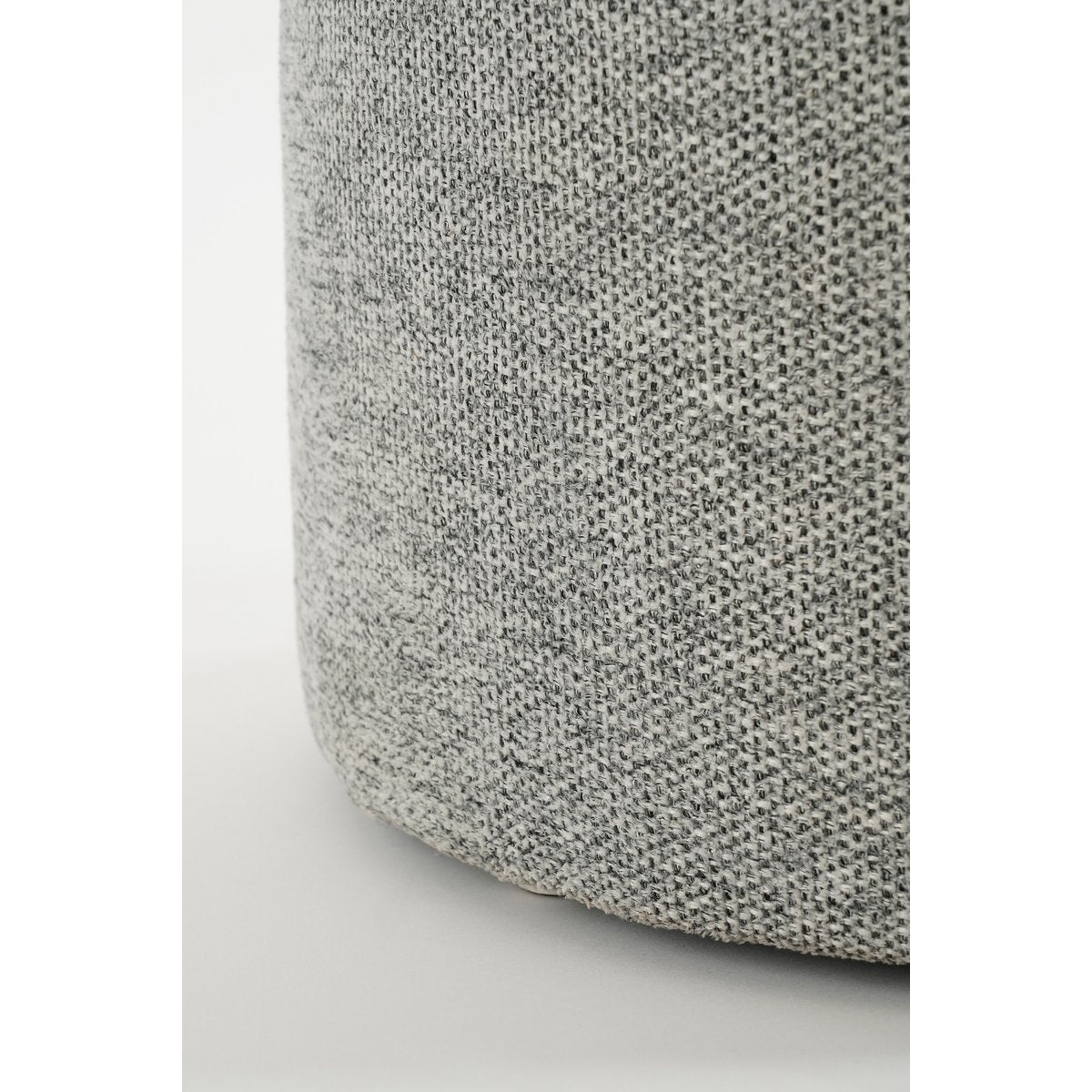 Mica Decorations – Sitzhocker mit Aufbewahrung – H45 x Ø40 cm – Grau