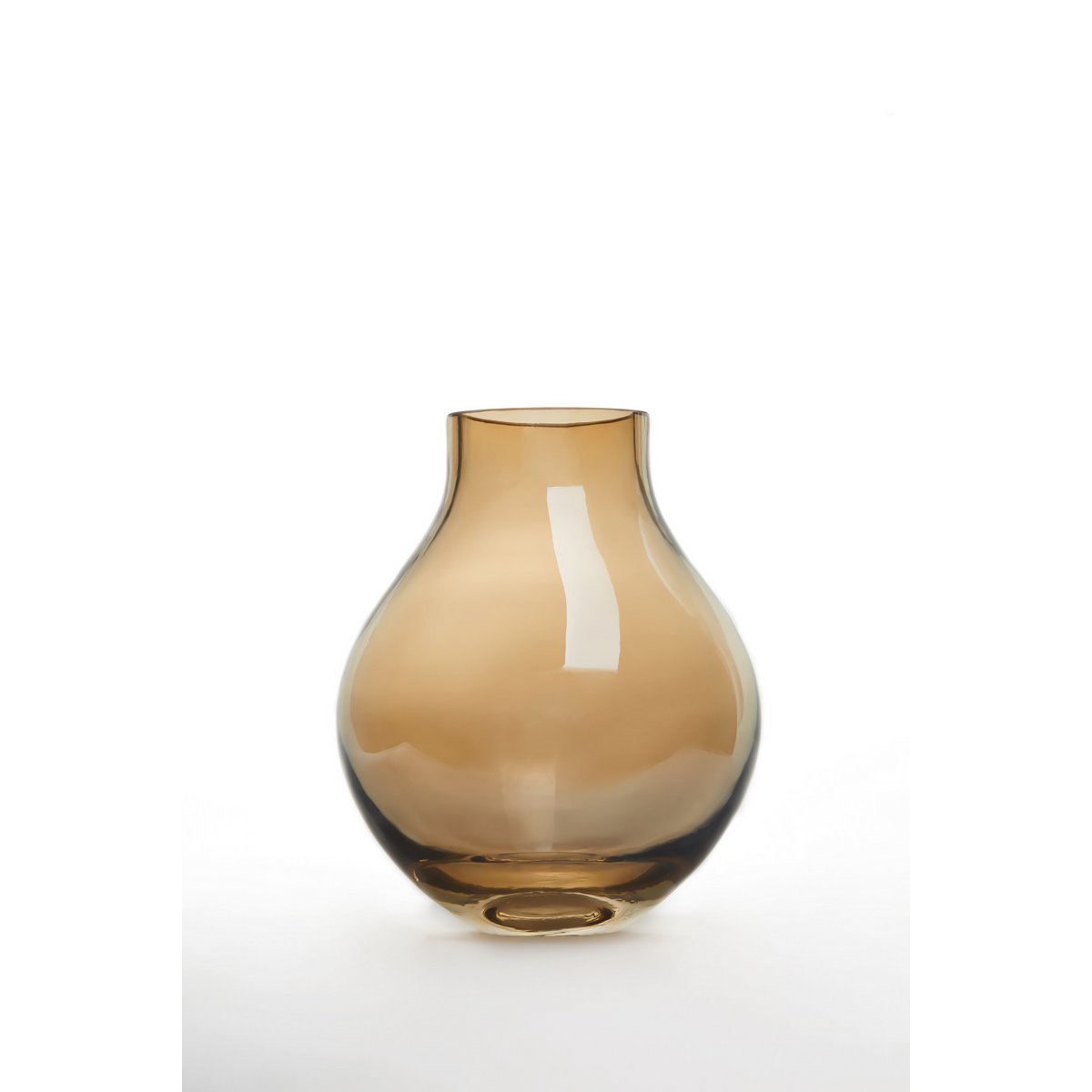 Element Accessories - Moderne luxe glazen vaas, gegalvaniseerd, boldesign, serie: ENVIE 18GO