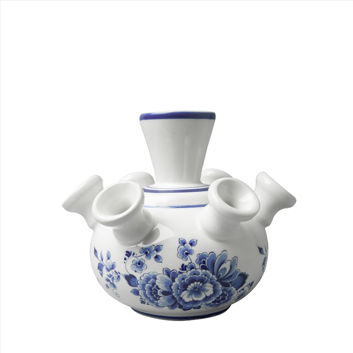 Heinen Delfts Blauw - Tulpenvaas - Bloem - 12 cm