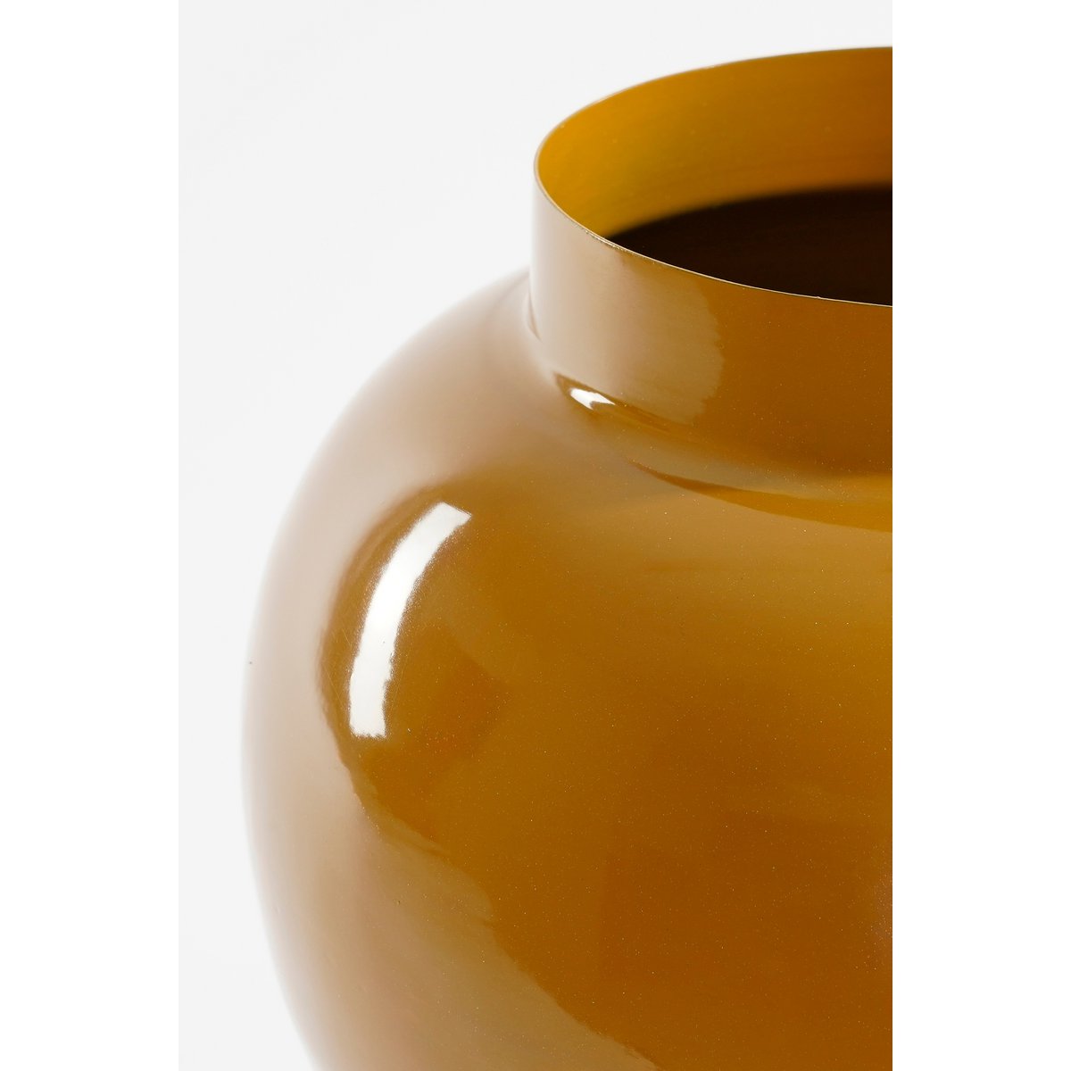 Mica Decorations - Boyd Vaas - H37 x Ø26 cm - Metaal - Bruin