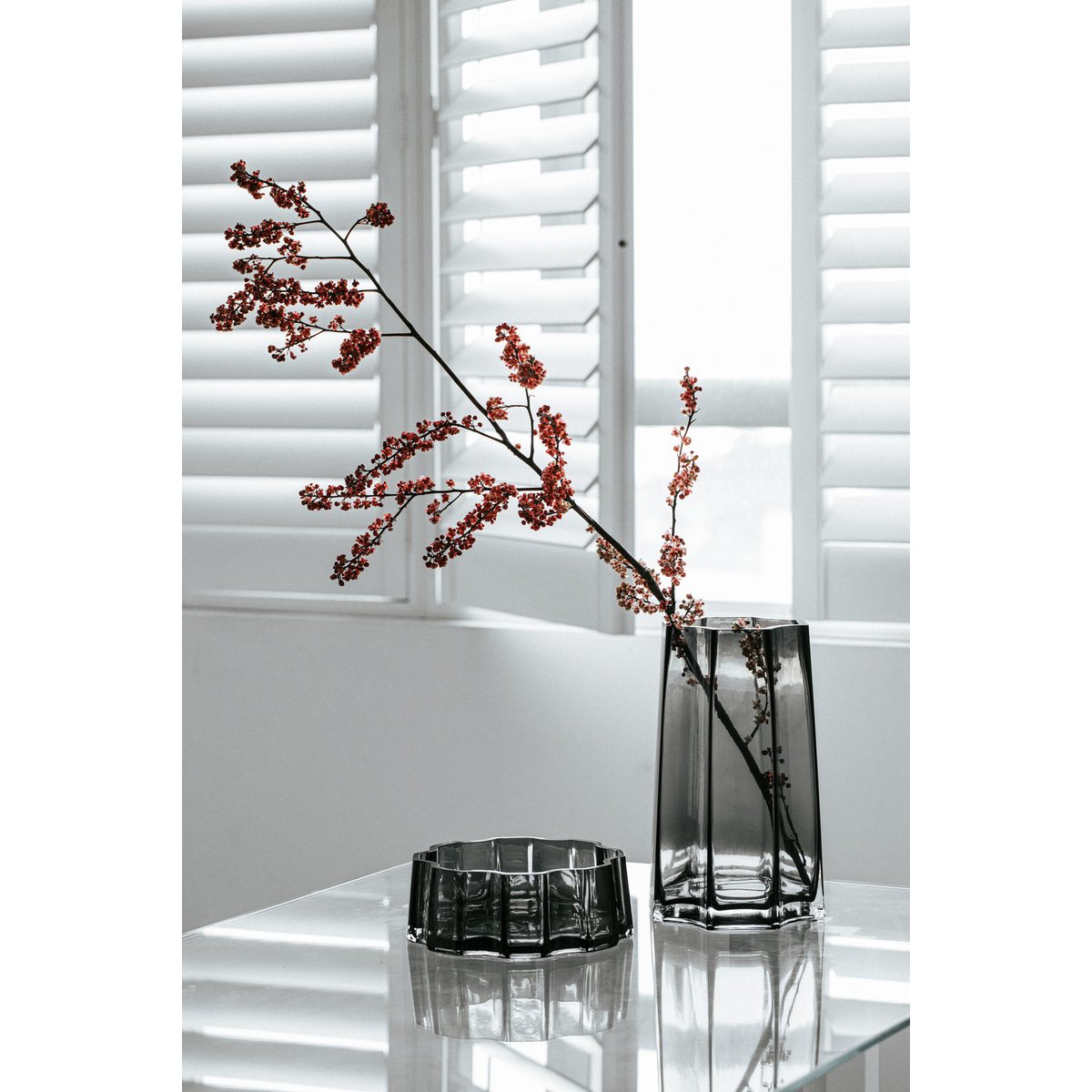 Element Accessories - Modern-Classic Luxe vaas, stijlvol design, LENOX 30 Grey