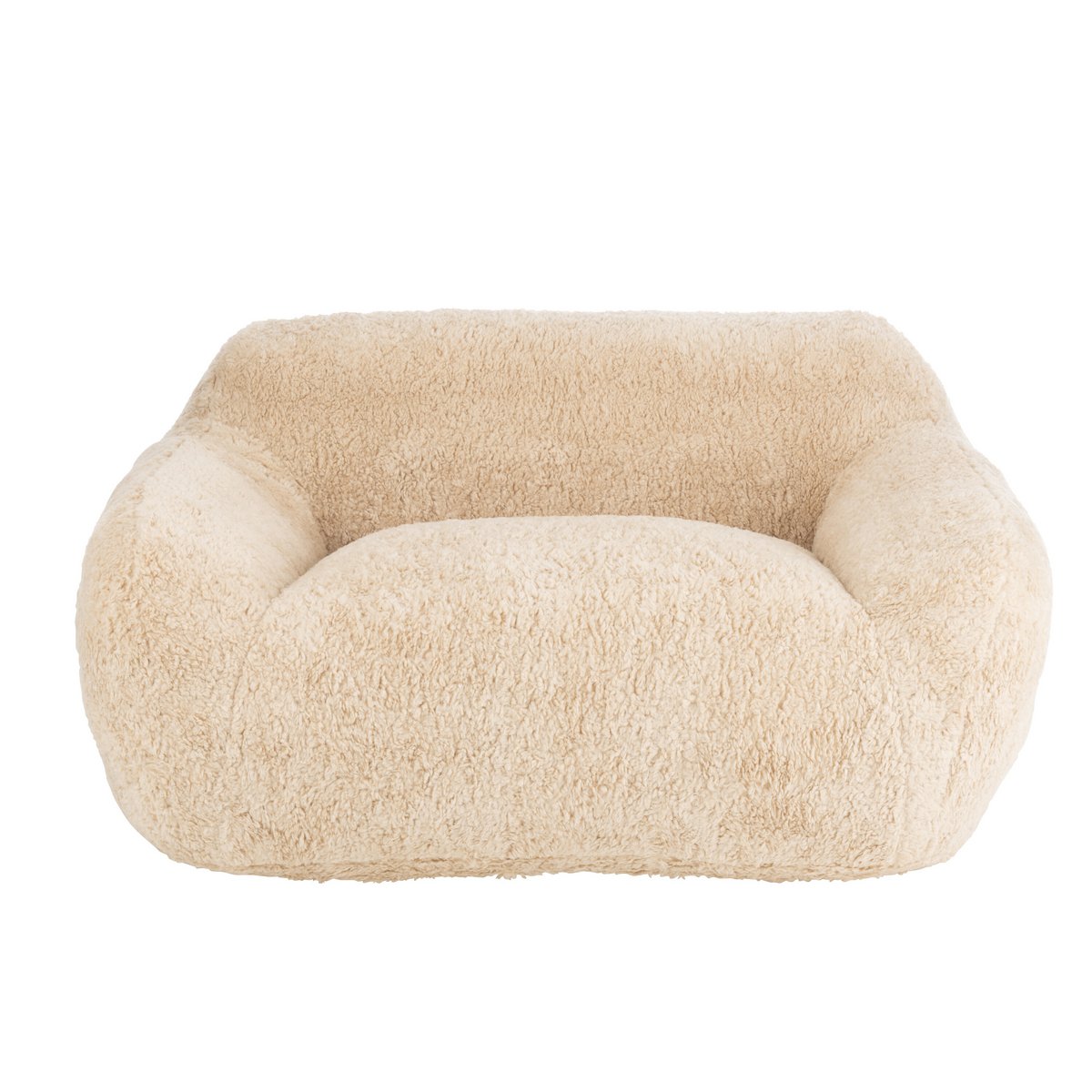 J-Line – Couch Sheep Polyester Creme Groß