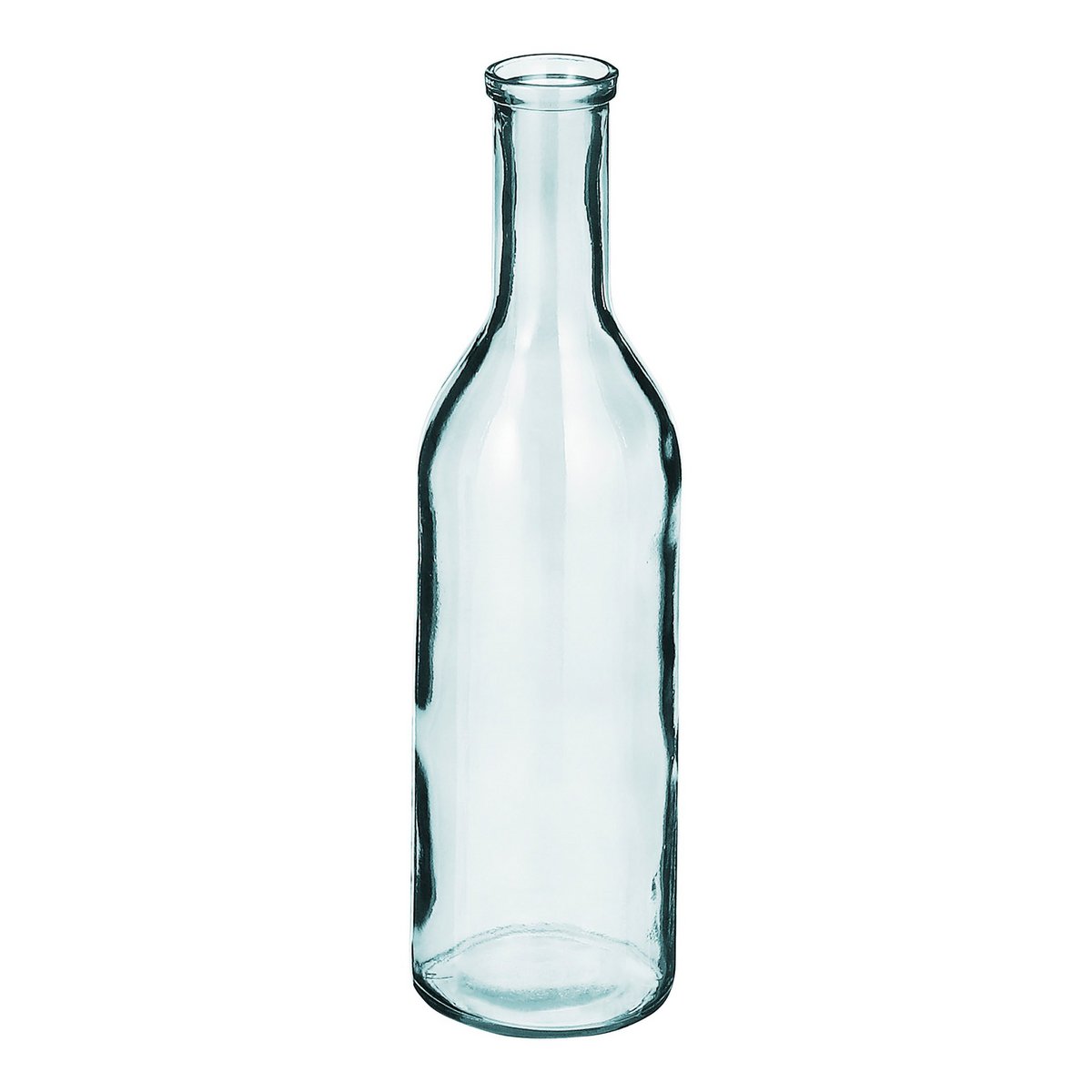 Glimmerdekorationen - Rioja-Flaschenvase - H50 x Ø15 cm - Recyceltes Glas - Transparent